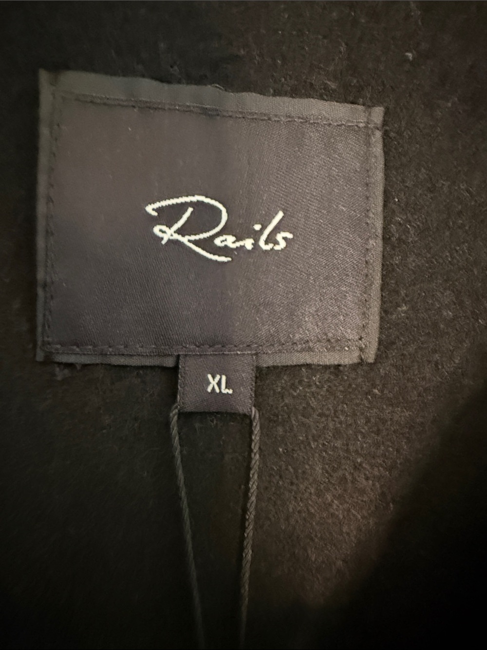 NWT Women’s Rails Wool Blend, Black, Zip Jacket w/ Chest Pockets - Size XL - Picture 4 of 6